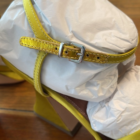 Anthropologie | Vicenza | Veneto Coconut Sandal | Moss Satin Knot | US 7 EU 38 - Picture 6 of 10